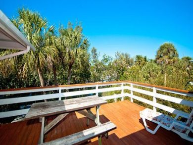 Outdoor deck area